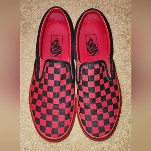 RARE Vans Checkered Slip Ons